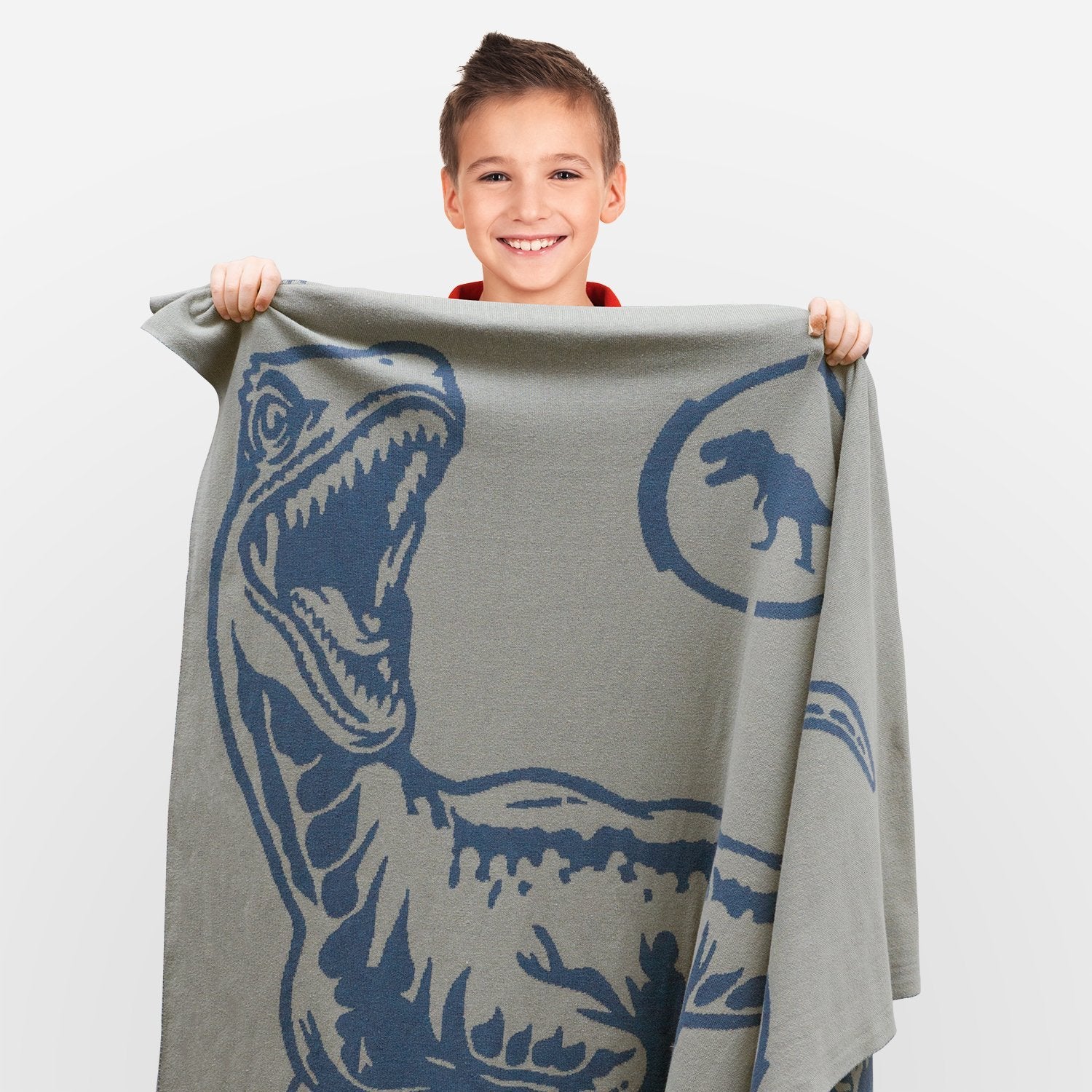 Jurassic World™ Knit Throw - 100% Cotton - Childrens Bedding, Kids Bedding, Morning Bird Bed & Bath