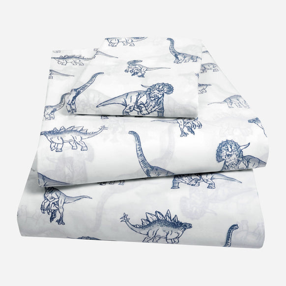 Organic Cotton Jurassic World™ 3-Piece Sheet Set - Twin - Childrens Bedding, Kids Bedding, Morning Bird Bed & Bath