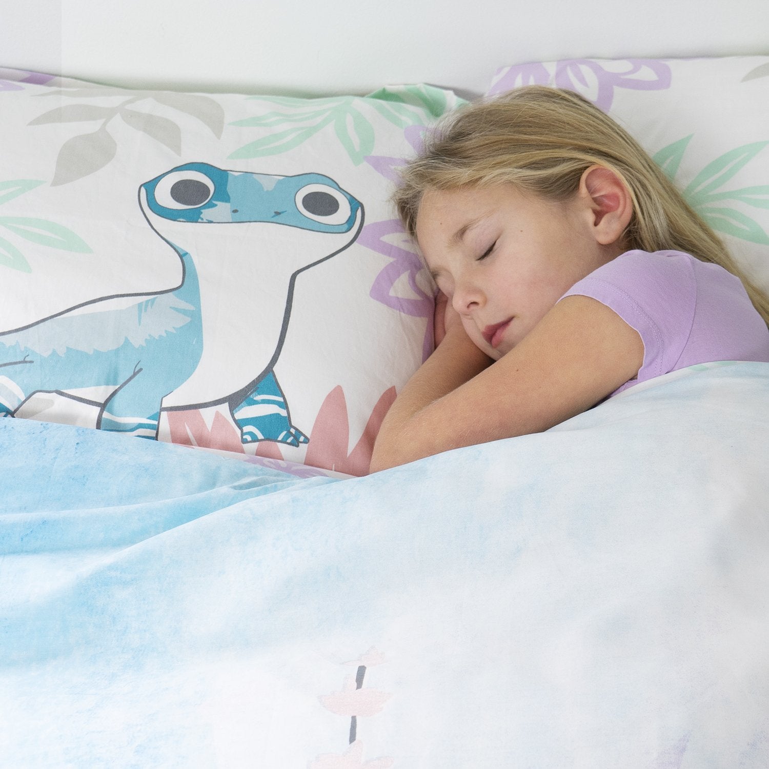 Organic Cotton Disney Frozen 2 Duvet Cover & 2 Shams - Full/Queen - Childrens Bedding, Kids Bedding, Morning Bird Bed & Bath