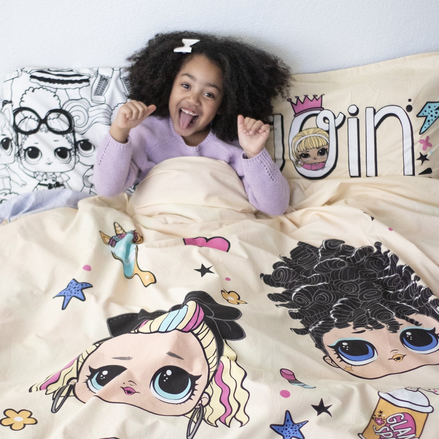 Organic Cotton L.O.L. Surprise!™ Duvet Cover with 1 Sham - Twin - Childrens Bedding, Kids Bedding, Morning Bird Bed & Bath