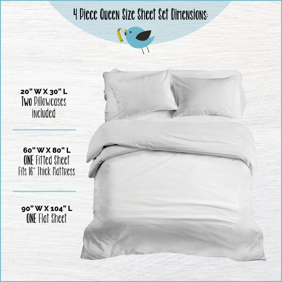 Organic Cotton Jurassic World™ 4-Piece Sheet Set & Pillowcase - Queen - Childrens Bedding, Kids Bedding, Morning Bird Bed & Bath