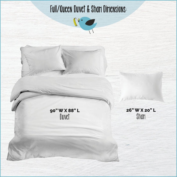 Organic Cotton Jurassic World™ Duvet Cover & 2 Shams - Full/Queen - Childrens Bedding, Kids Bedding, Morning Bird Bed & Bath