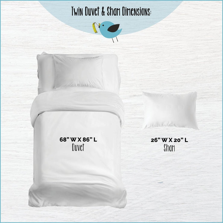 Organic Cotton Jurassic World™ Duvet Cover with 1 Sham - Twin - Childrens Bedding, Kids Bedding, Morning Bird Bed & Bath