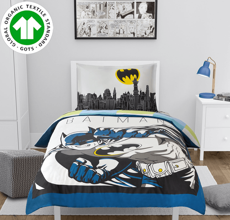 Batman Organic Duvet and Sham Morning Bird Franco Manufacturing
