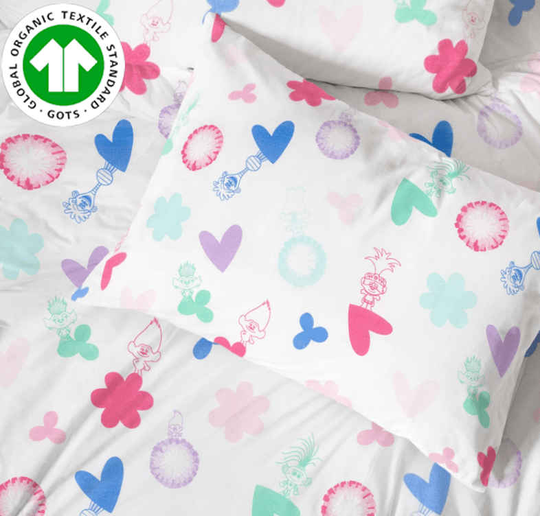 Organic Cotton Trolls™ 3-Piece Sheet Set - Twin - Childrens Bedding, Kids Bedding, Morning Bird Bed & Bath