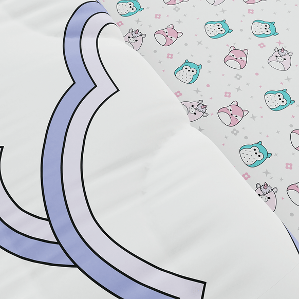 Squishmallows Cotton Comforter - Full/Queen - Childrens Bedding, Kids Bedding, Morning Bird Bed & Bath