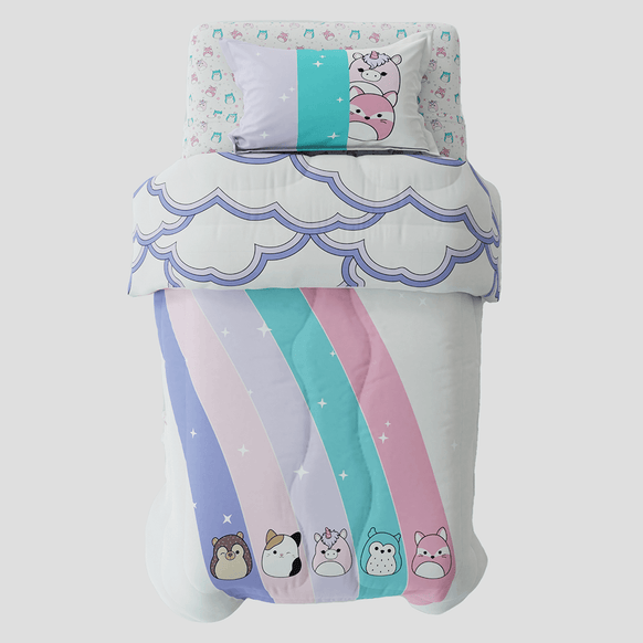 Squishmallows Cotton Comforter - Twin - Childrens Bedding, Kids Bedding, Morning Bird Bed & Bath